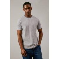 Mens Grey Feeder Stripe T-Shirt - M