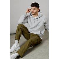 Mens Khaki Cotton Cargo Trousers - 34S
