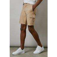 Mens Stone Cotton Cargo Shorts - 32