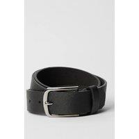 Mens Black Textured Belt - L