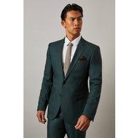 Mens Dark Green Slim Fit Suit Jacket - 40R