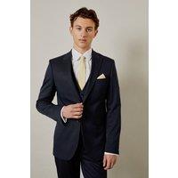 Mens Navy Pinstripe Tailored Fit Suit Jacket - 40R