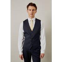 Mens Navy Pinstripe Waistcoat - M