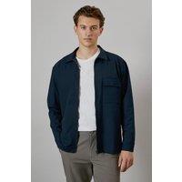 Mens Burton 1904 Navy Zip Through Overshirt - S
