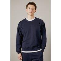 Mens Navy Crew Neck Sweatshirt - M
