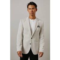 Mens Neutral Slim Fit Patch Pocket Blazer - 40S
