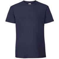 Fruit of the Loom Men Iconic 195 Premium Ringspun Cotton T-Shirt in Navy | Size: X-Large