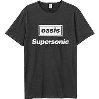 Amplified Men Supersonic Oasis T-Shirt in Charcoal | Size: Small