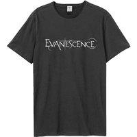 Amplified Men Evanescence Logo T-Shirt in Charcoal | Size: X-Small