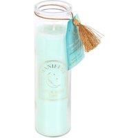 Something Different Sage Clear Quartz Tube Candle in Green