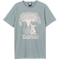 Amplified Men Angel Fountain Janes Addiction T-Shirt in Pale Blue | Size: X-Small