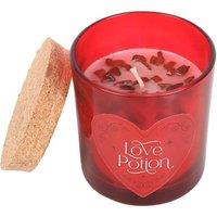 Something Different Love Potion Raspberry Crystal Chips Scented Candle in White