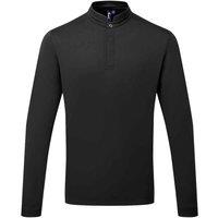 Premier Men Essential Coolchecker Long-Sleeved Chef Shirt in Black | Size: 2X-large