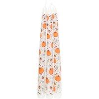 Something Different Taper Pumpkin Candles Set (Pack of 3) in White