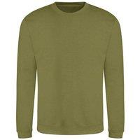 AWDis Men Crew Neck Sweatshirt in Khaki | Size: 2X-large