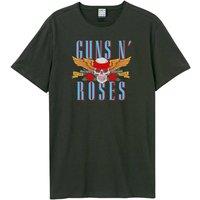 Amplified Men Skull 25 Guns N Roses T-Shirt in Charcoal | Size: X-Large