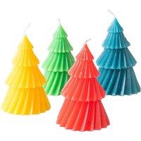 Something Different Christmas Tree Candles (Pack of 4) in Yellow