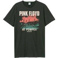 Amplified Men Pompeii Album Cover Pink Floyd T-Shirt in Charcoal | Size: 3X-Large