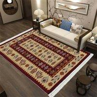 Smart Living Traditional Design Soft Reversible Washable Aybak Rug in Red | Size: 120cm x 180cm
