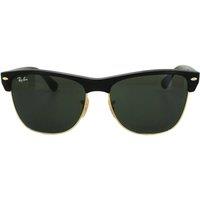 Ray-Ban Oval Demi Shiny Black Green Clubmaster Oversized 4175 Sunglasses