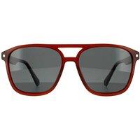 Polaroid Men Aviator Brown Grey Polarized