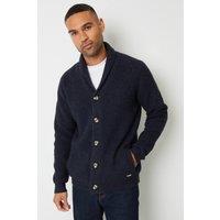 Threadbare Men 'Needham' Shawl Collar Cardigan in Navy | Size: large