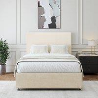 Bedmaster Luxury Velvet Divan Base in Natural | Size: King