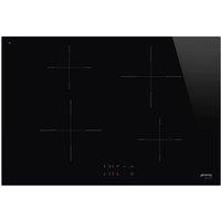 Smeg SI2741D - Black 80cm 4 Zone Induction Hob HARD WIRED - Touch Controls - 9 Power Levels