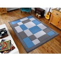 Smart Living Modern Hand Carved Multicolour Soft Thick Area Rug - Havana in Dark Grey | Size: 120cm x 170cm