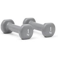 Reebok 1kg Dumbbells in Grey