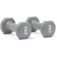 Reebok 2kg Dumbbells in Grey