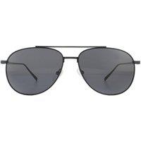 Salvatore Ferragamo Aviator Matte Black Grey Sunglasses