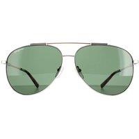 Salvatore Ferragamo Aviator Gold Tortoise Green SF265S