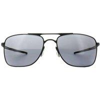 Oakley Men Rectangle Matte Black Grey Sunglasses