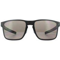 Oakley Rectangle Matt Black Prizm Grey Holbrook Metal Sunglasses