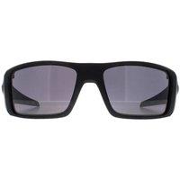 Oakley Men Wrap Steel Prizm Black Heliostat in Grey