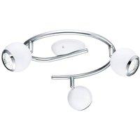 Eglo Bimeda Metal 3 Light (Inclusive) Ceiling Fitting in White