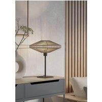 Eglo Midsumer Timeless Fabric & Steel Table Lamp in Black