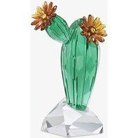 Swarovski Crystal Flowers Golden Yellow Cactus Ornament 5427592 in White