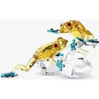 Swarovski Crystal Paradise Frogs Figurine 5522680 in Green