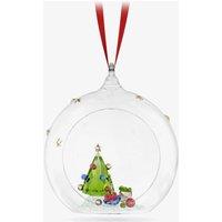 Swarovski Holiday Cheers Christmas Tree And Gifts Ball Ornament 5681633 in Red