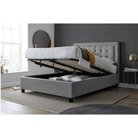 Bedmaster Brandon Fabric Ottoman Bed And Majestic 1000 Pocket Sprung Mattress in Grey | Size: Double