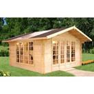 Palmako Irene 4m x 4m Log Cabin Summerhouse (34mm)