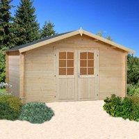 Palmako Lotta 3.9m x 3.9m Log Cabin Garden Room (34mm)