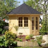 Palmako Veronica 2.9m x 2.9m Log Cabin (28mm) - 2 Windows