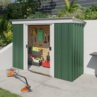 10' x 4' Yardmaster Emerald Pent Metal Shed (2.98m x 1.19m)