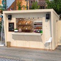 11'8 x 9'6 Palmako Kira (16mm) Premium Extra-Large Garden Bar (3.6m x 2.9m)