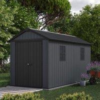7'5 x 13' Keter Newton Plus Grey Plastic Garden Shed (2.30m x 4.13m)