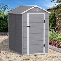 4' x 6' Lotus Animus Apex Plastic Shed with Floor (1.34m x 1.92m)