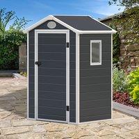 4' x 3' Lotus Animus Apex Plastic Shed with Floor (1.34m x 1.04m)